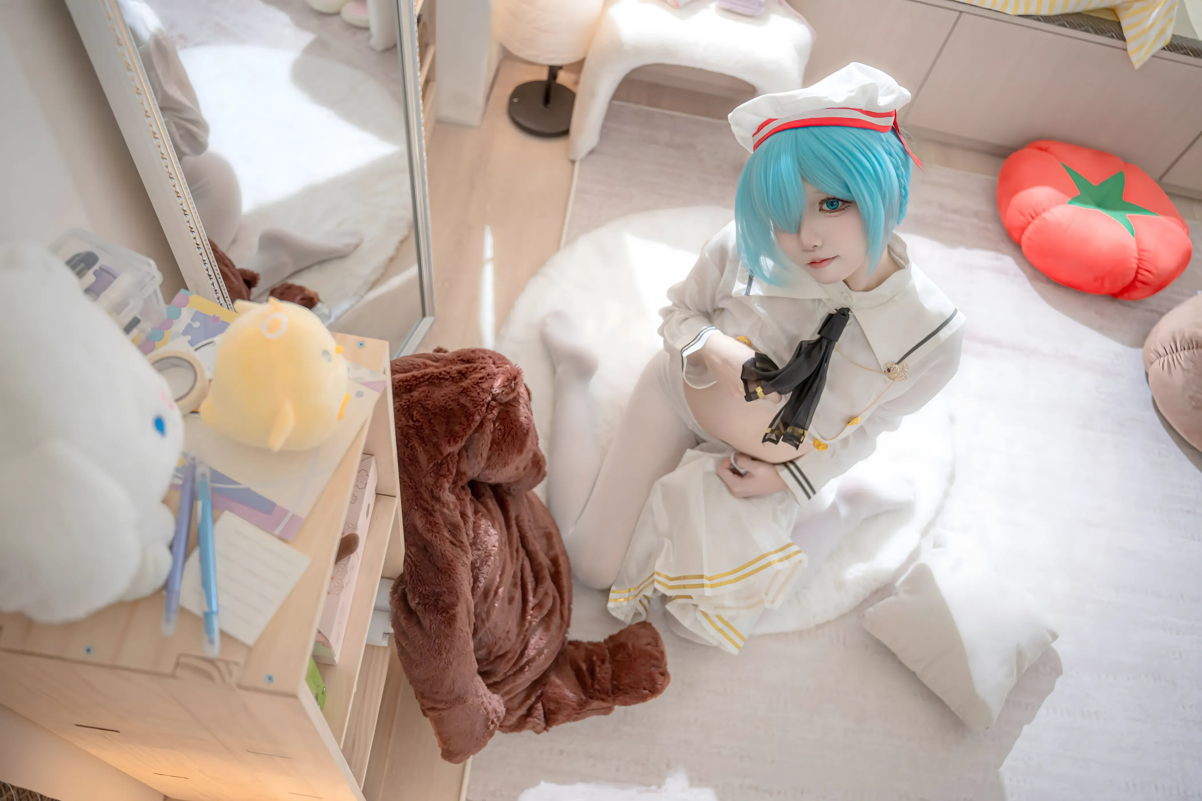 图片[2]-纯欲天花板！纸悦Etsu_ko《雅努斯JK》写真：58P光影间的清冷美学-玩图志