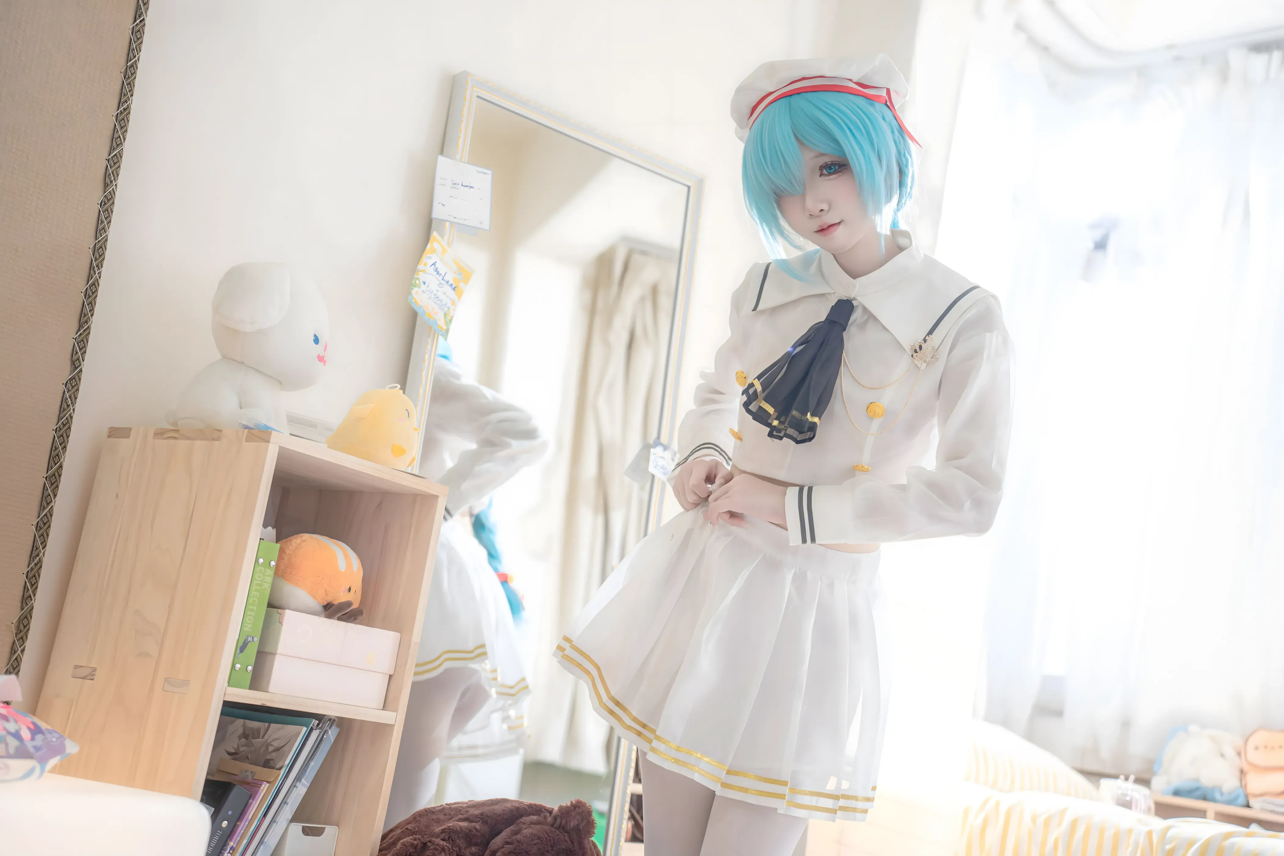 纯欲天花板！纸悦Etsu_ko《雅努斯JK》写真：58P光影间的清冷美学-玩图志