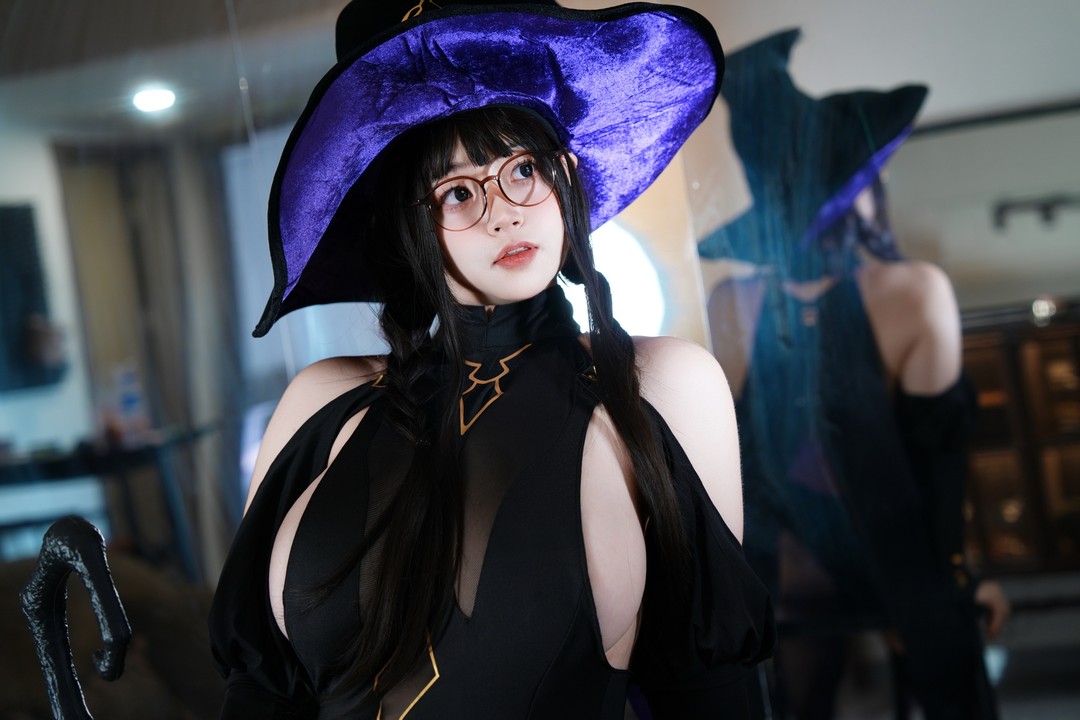 图片[2]-一只毛毛帽《魔女之夜》[105P2V] 图包下载｜充满故事感的魔幻系写真-玩图志