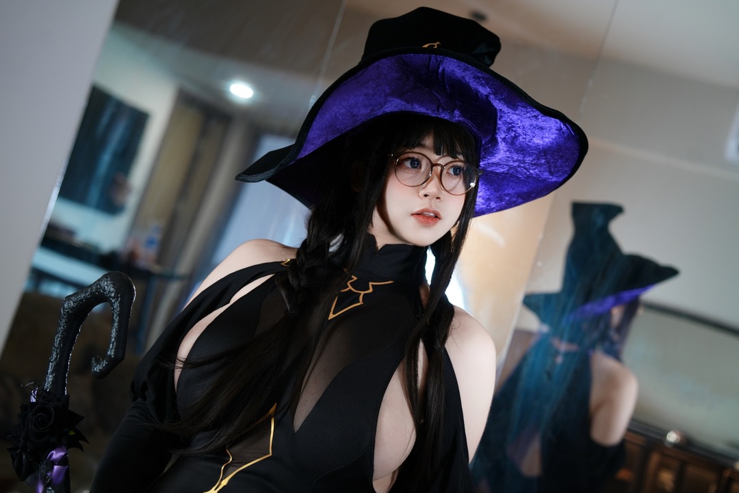 一只毛毛帽《魔女之夜》[105P2V] 图包下载｜充满故事感的魔幻系写真-玩图志