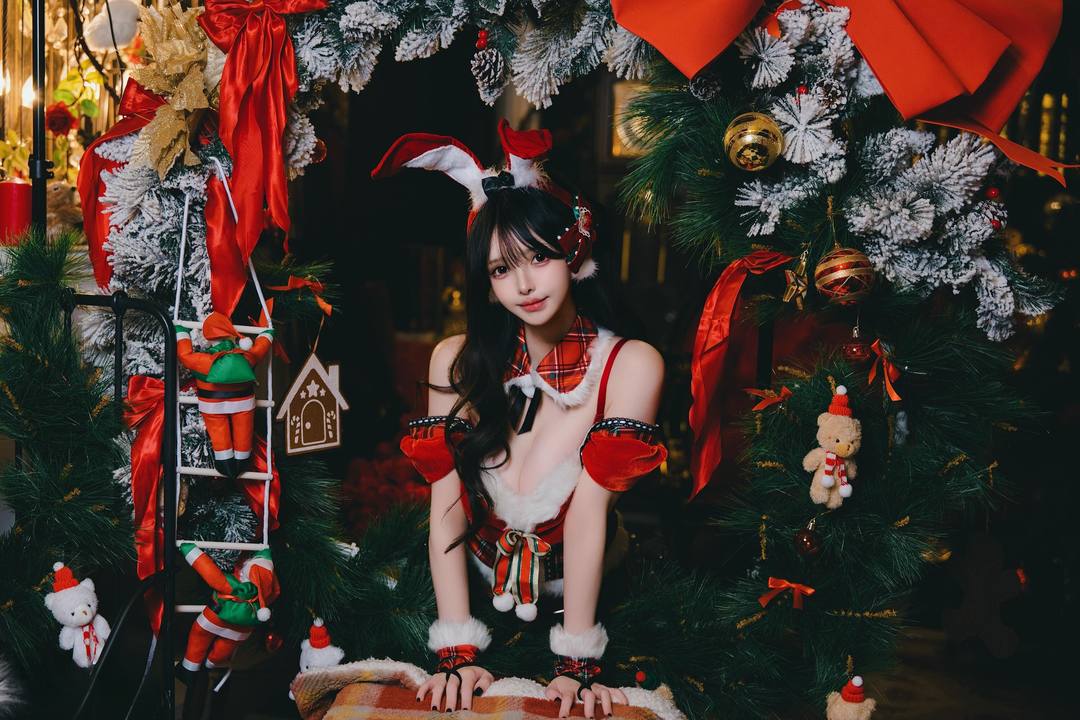 图片[1]-魔理花(Marika)2025 圣诞写真图包[32P] 图包｜甜美圣诞风，可爱又治愈！-玩图志