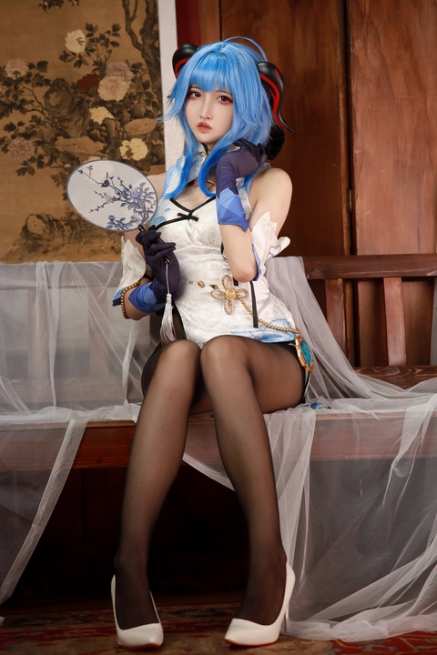 山崎怜 - 原神 甘雨 （白いイナドレス ver.） (3)