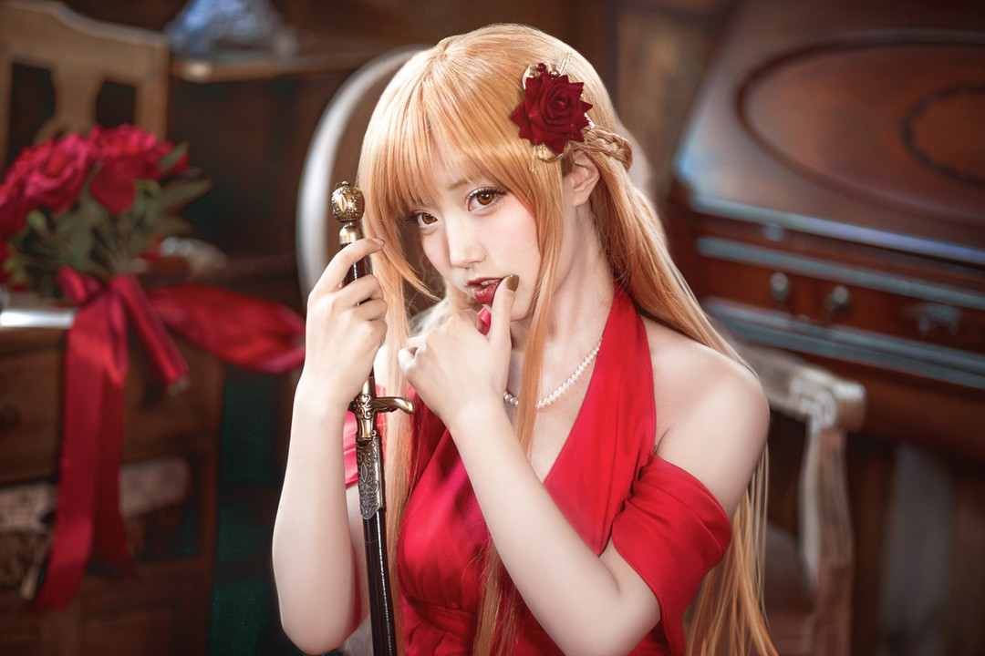 NO.042 切切celia 刀剑神域 亚丝娜 礼服 [28P-534MB]-玩图志