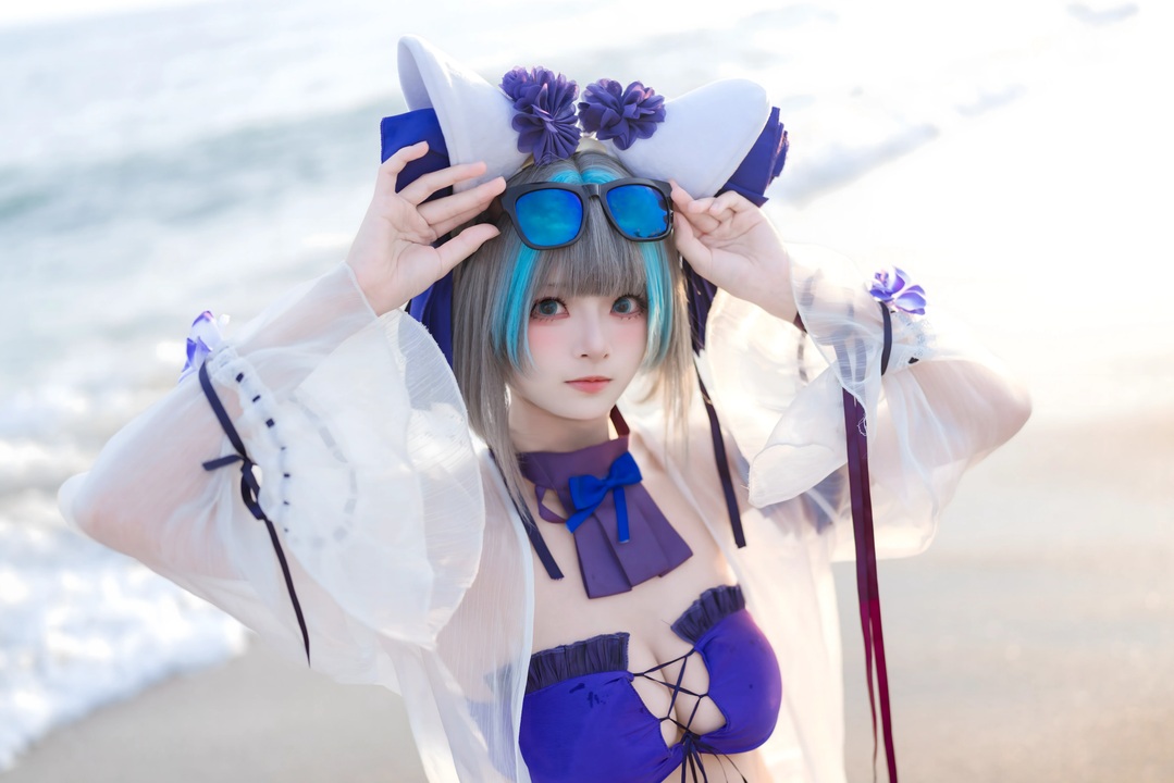 NO.045 九柒喵 - 泳装柴郡 [27P]-玩图志