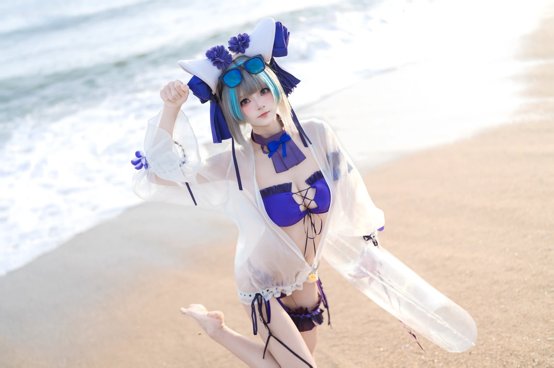 九柒喵 - 泳装柴郡 (2)