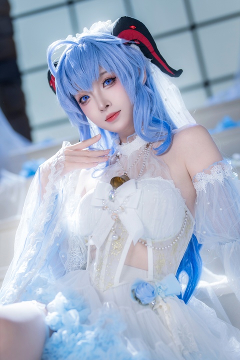 祖木子 – 2月情人节献礼：原神 甘雨 花嫁Ver.【24P高清】-玩图志