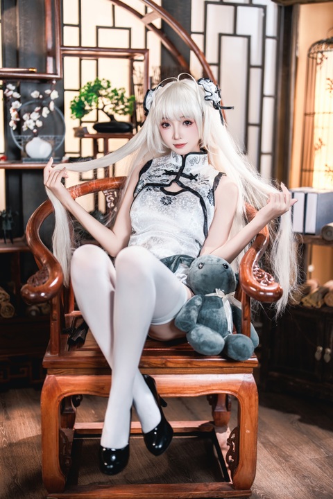 祖木子 缘之空 春日野穹 旗袍Ver. —— 那个让人心疼的妹妹，穿上旗袍更添韵味-玩图志