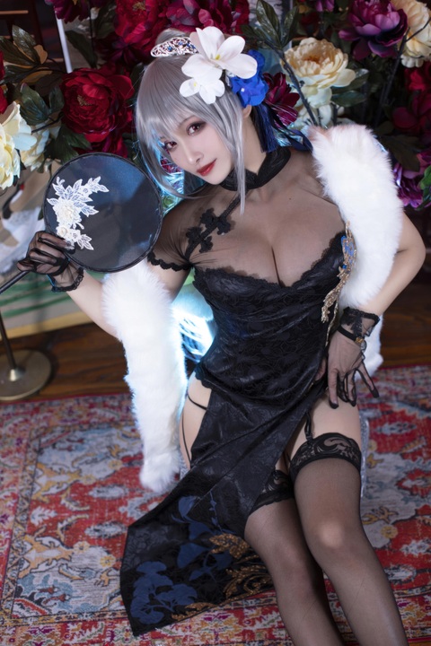 洛璃LoLiSAMA - 碧蓝航线 路易九世 旗袍 (1)