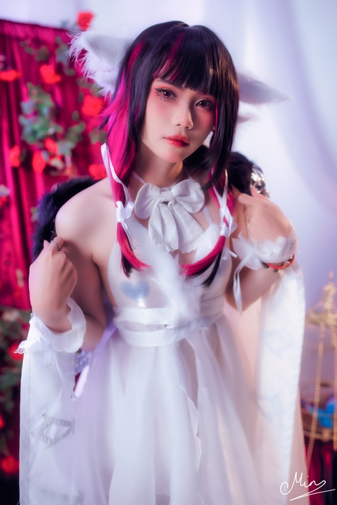 Miinmeow原神少女哥伦比娅 Cosplay – 愚人众执行官 20P-玩图志