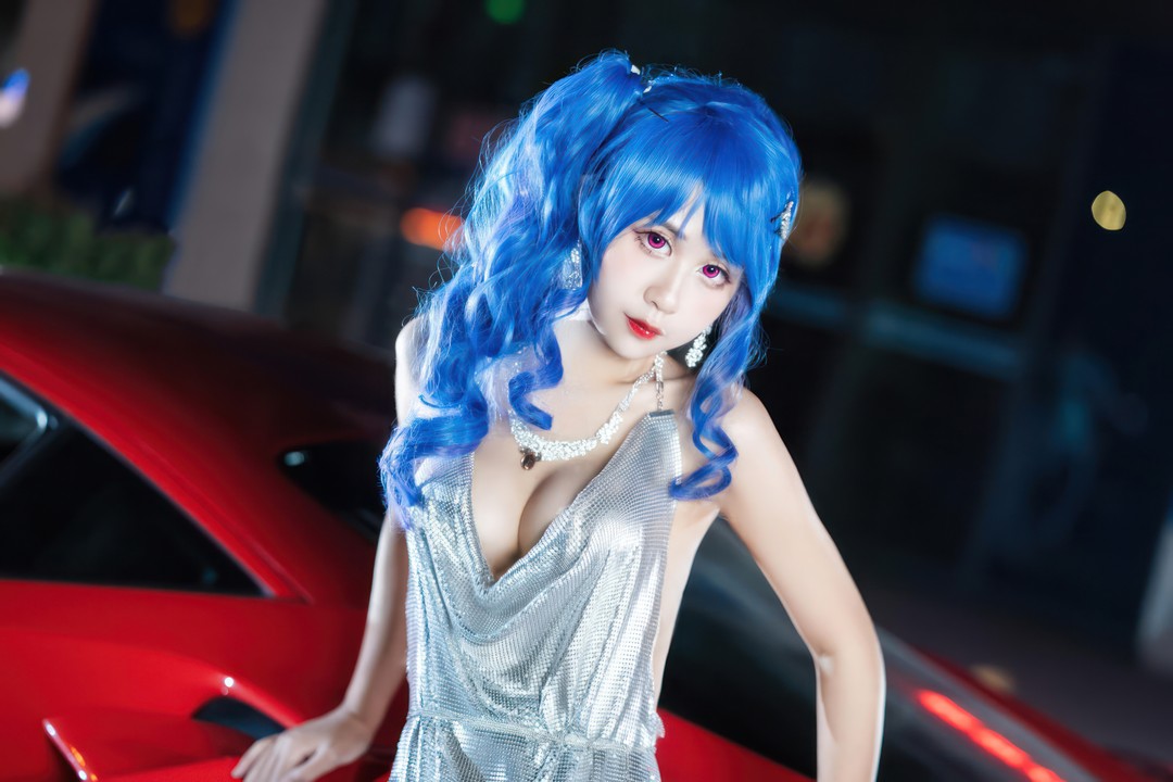 萌芽儿o0还原《碧蓝航线》圣路易斯礼服 - 优雅蓝调 20P-玩图志