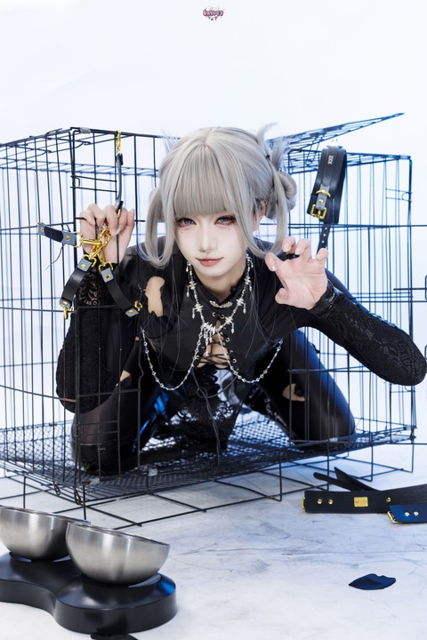 柒柒不可爱 - 黑靡烟旗袍 (2)