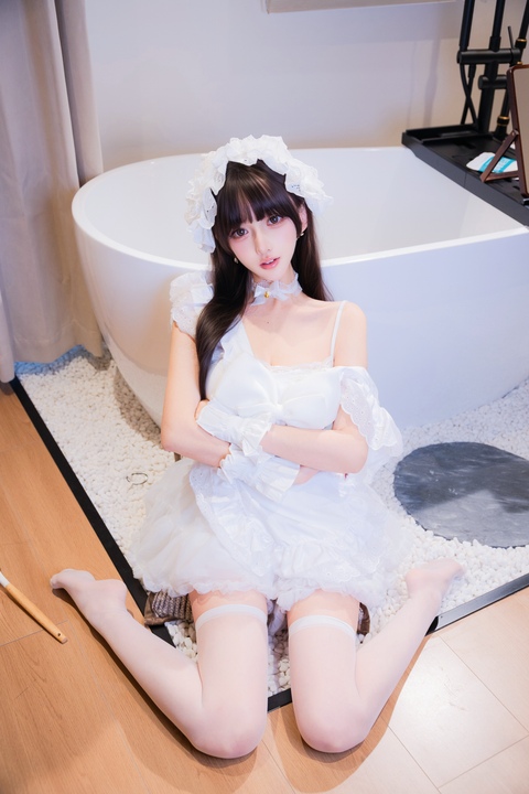 谁能拒绝这样的惊喜？过期米线线喵 - 厨娘女仆：21P 精品私藏-玩图志