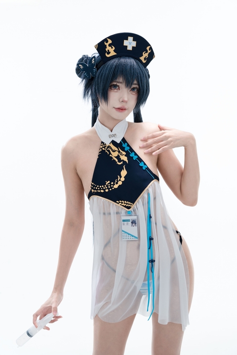 会长的特别诊疗！君颜圆又圆 龙华妃咲 护士：100P+1V 捕捉最违和的白衣反差-玩图志