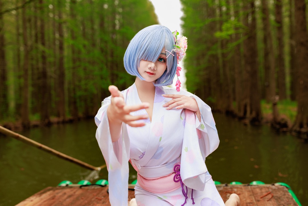 阿雪雪 - 蕾姆和服 (2)