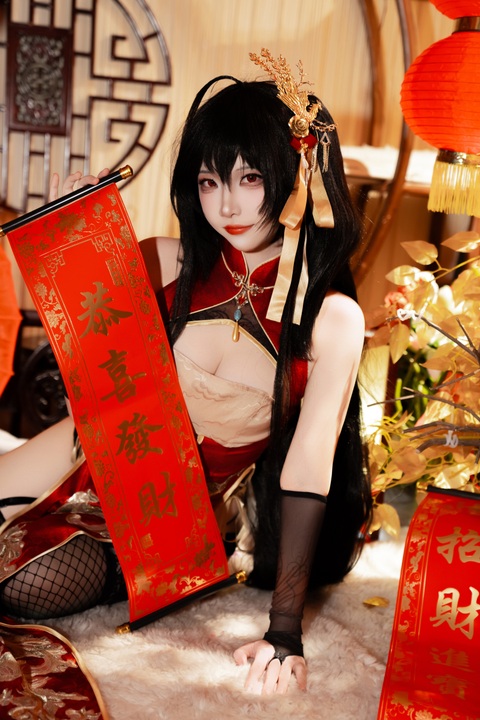 二佐Nisa - 大凤旗袍 (1)