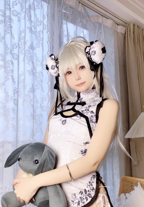 只有她能还原的骨科张力！Quan冉有点饿 穹妹旗袍：27P 记录最清冷的东方春日物-玩图志