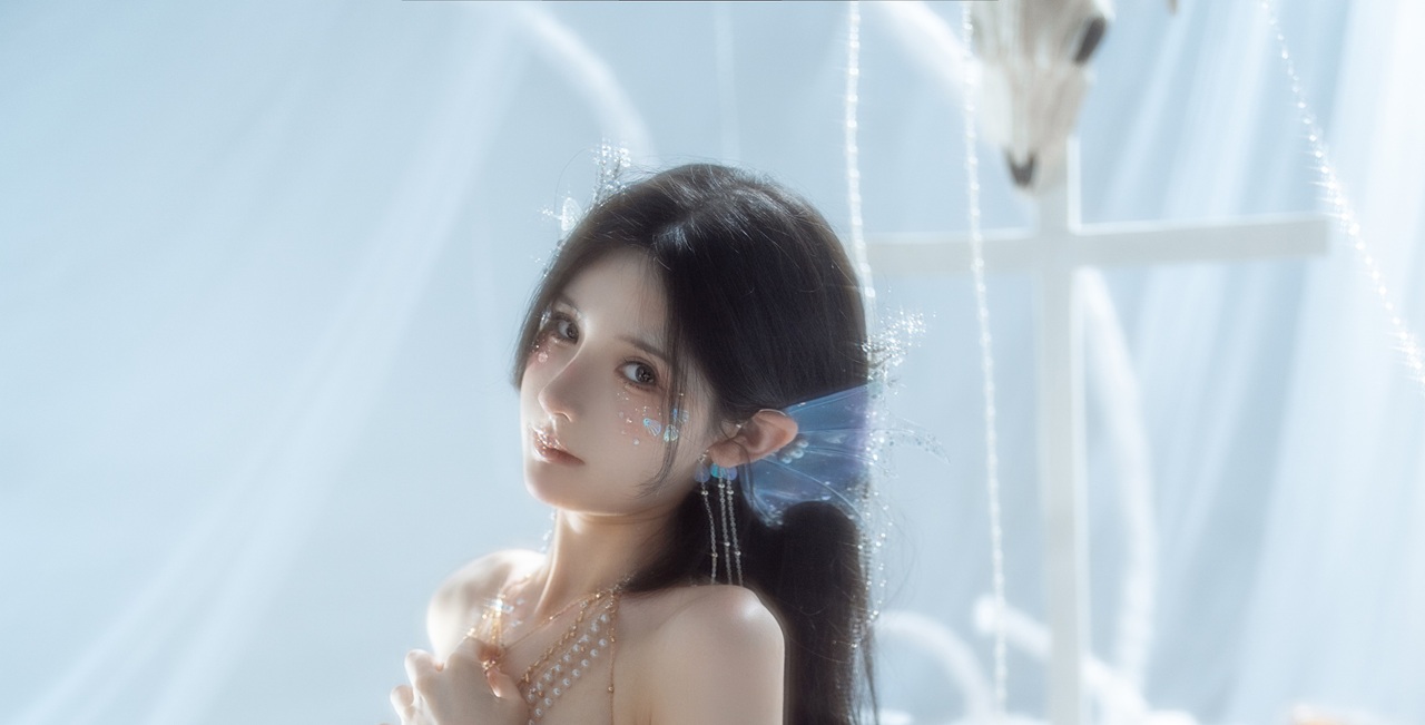 幻梦深海！橙子喵酱 人鱼：35P 1V 捕捉最摄人心魄的深蓝诱惑-玩图志