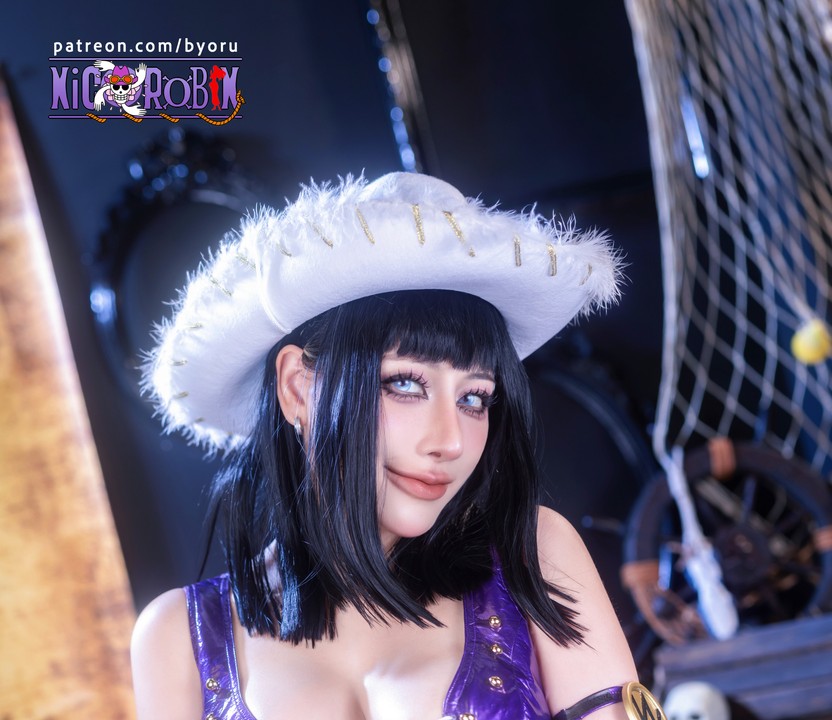 Byoru 26年03月海贼王 妮可·罗宾 Nico Robin：83P 30V 记录最具知性魅惑的御姐神迹-玩图志