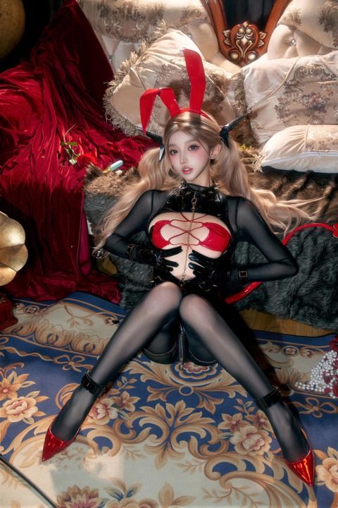 过期米线线喵 · 恶魔兔兔｜24P · 天使面孔下的恶魔犄角-玩图志