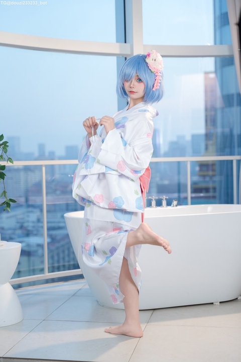 小羊不吃草 雷姆和服 (2)