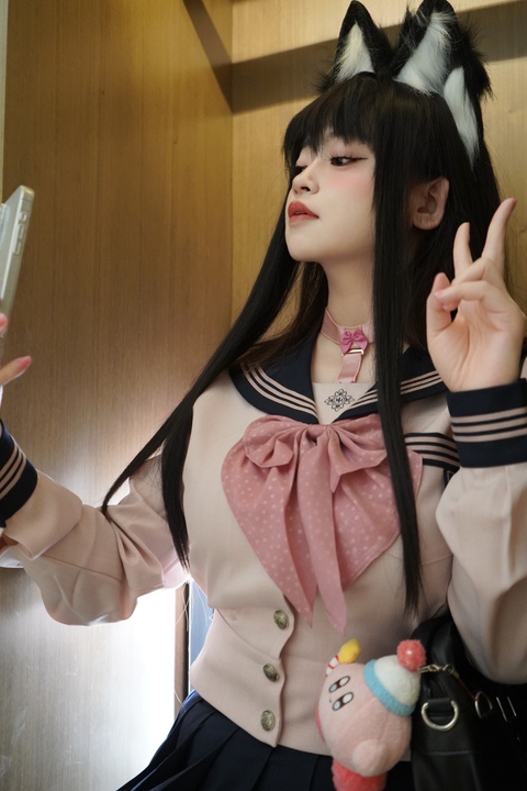 毛毛帽 - 粉色香草 (2)