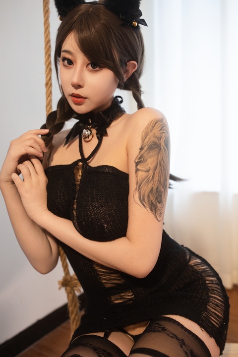 奈汐酱nice 小黑狗 (1)