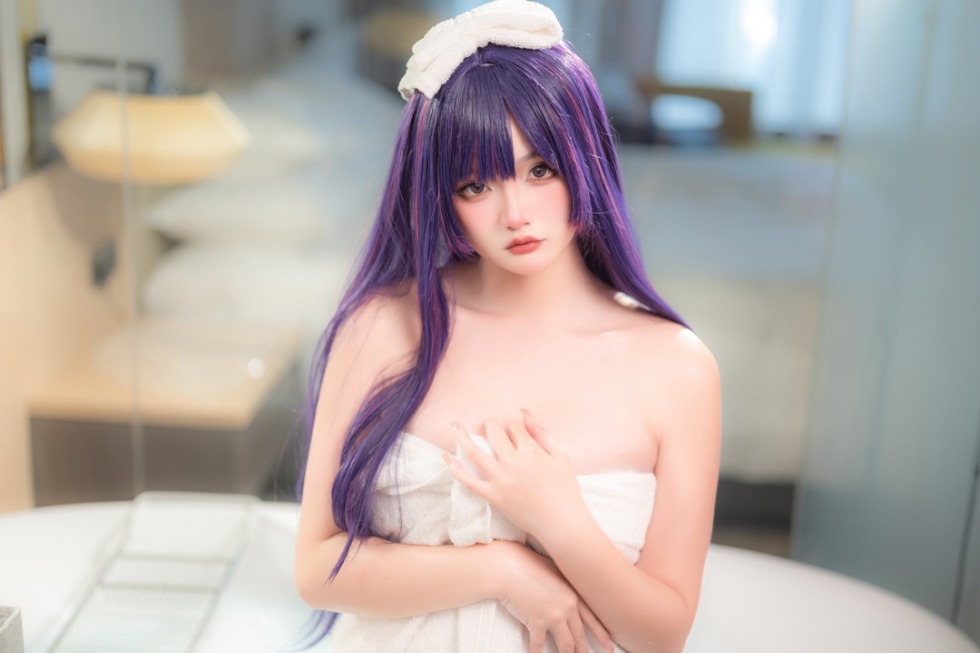 Xiaoyukiko 小鱼 · 星野爱 浴袍｜26P-79MB · 后台休息室的纯白独白-玩图志