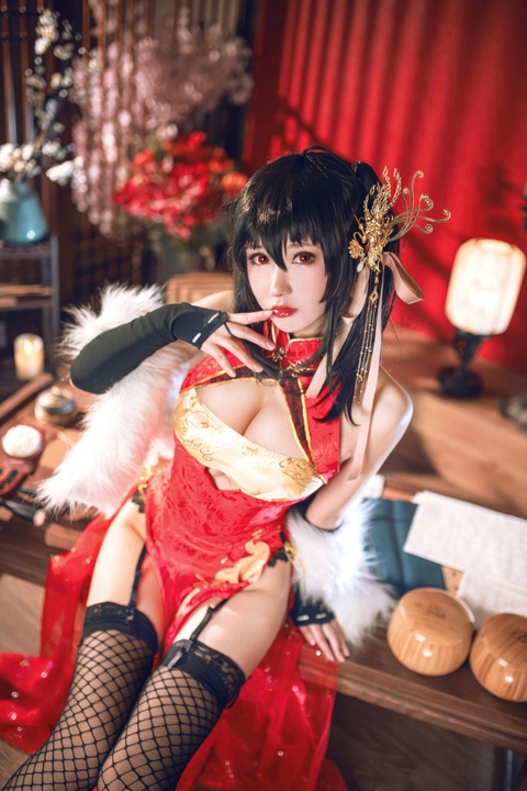 羽生三未 – 碧蓝航线 大凤旗袍｜21P · 港区夜色中的东方剪影-玩图志
