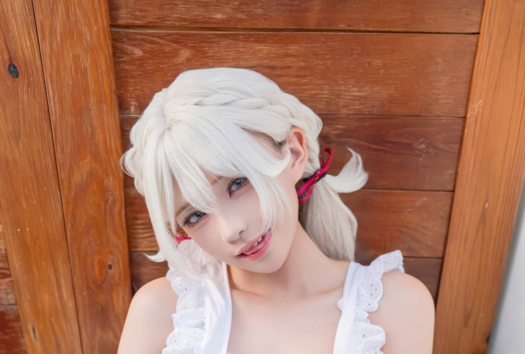 雪奈Yukina 幼貓女養成 Maid｜53P+1V 暖调棚光卡在蕾丝猫爪颈饰那秒，她把「喵一声」穿成雪奈的私语-玩图志