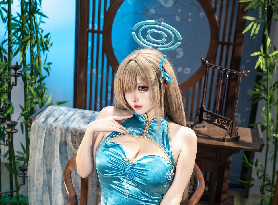 soso嗖嗖 - 明日奈 旗袍｜45P+1V · 亚丝娜的东方夜宴-玩图志