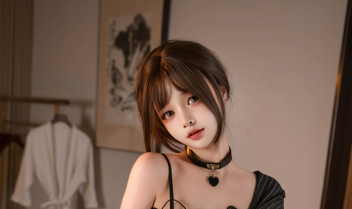 牛乳啵啵 - 圣诞鹿｜28P · 100MB · 鹿角铃响，她在暖红毛衣里把驯鹿瞳仁换成撒娇-玩图志