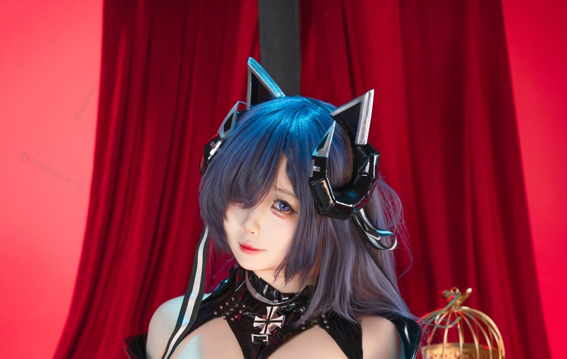 宝钡Bei 奥古斯特｜42P 蓝发遮眼与铁血翅翼，她在星夜光里把“龙之魔女”演成猫耳抖M的‌ 星夜之约-玩图志