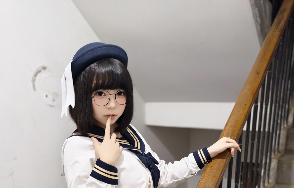蘑菇头 – JK露出｜32P+1V 夕光卡在松垮领口的那秒，她把白衬衫穿成邻家妹的反差私语-玩图志