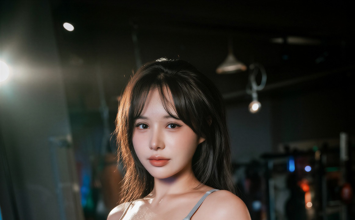 Seoahn - DJAWA Boxing Gym｜77P 拳击棚光卡在红拳套腕带那秒，她把沙袋穿成서안的私语-玩图志