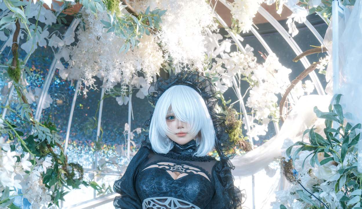 月亮Hoshi - 2B 花嫁｜24P 教堂银光卡在白纱眼罩，她把「约尔哈的誓约」穿成 Hoshi 的私语-玩图志
