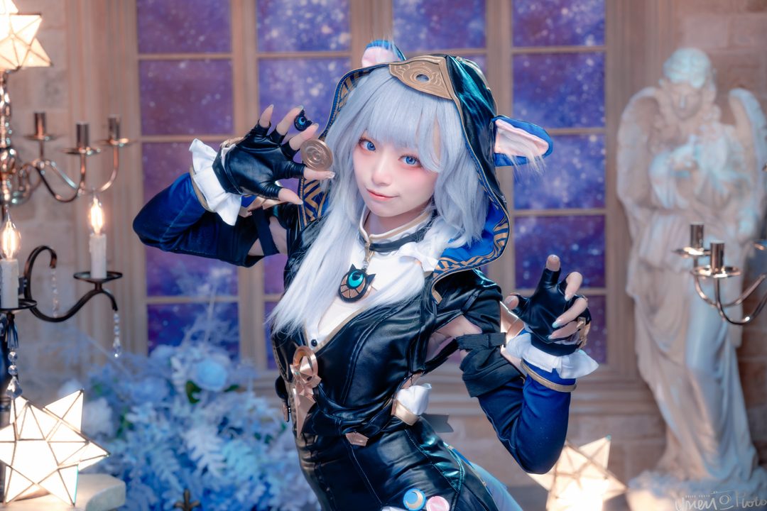 Koneko Maru 崩坏星穹铁道 Cipher｜52P：蓝发、眼罩、机械臂与”天才俱乐部的疯子，笑的时候也在算概率”的冷智写真-玩图志